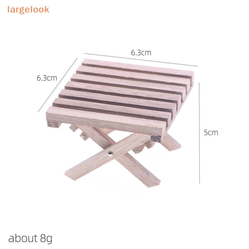 Đồ trang trí Ghế Bãi Biển Mini Bằng Nhựa Resin Cho Nhà Búp Bê