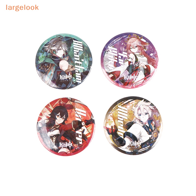 Huy Hiệu Cài Áo Hóa Trang Nhân Vật Anime Genshin Va Chạm ZHONGLI KAZUHA HUTAO KLEE NAHIDA XIAO DILUC