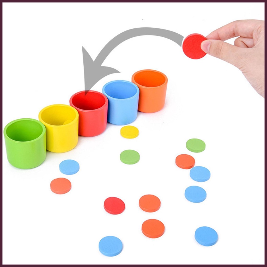 Đồ Chơi Phân Loại Sâu Màu Sắc Cầu Vồng Tương Tác Phát Triển Tư Duy Logic Cho Bé