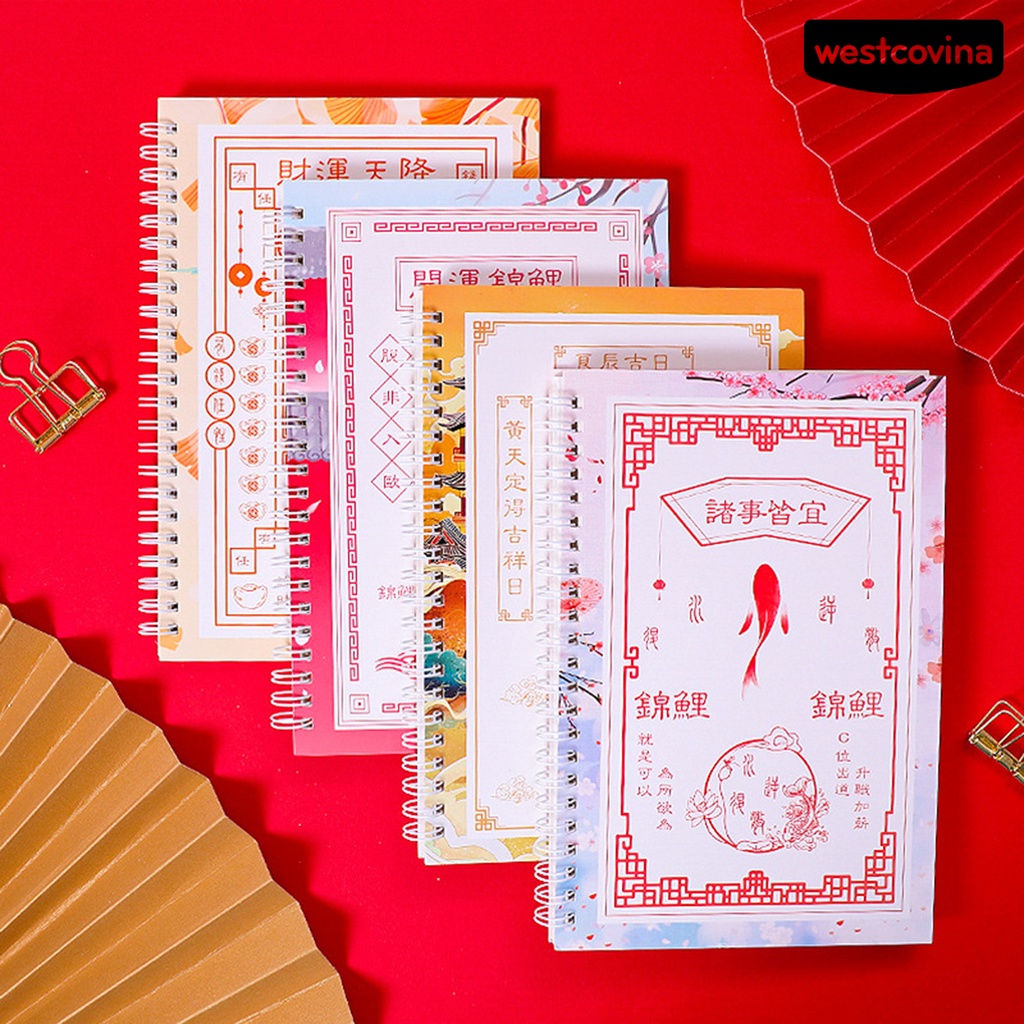 [WSTN]✎Sổ Tay Ghi Chú Họa Tiết Cá Koi Vui Nhộn Dễ Sử Dụng