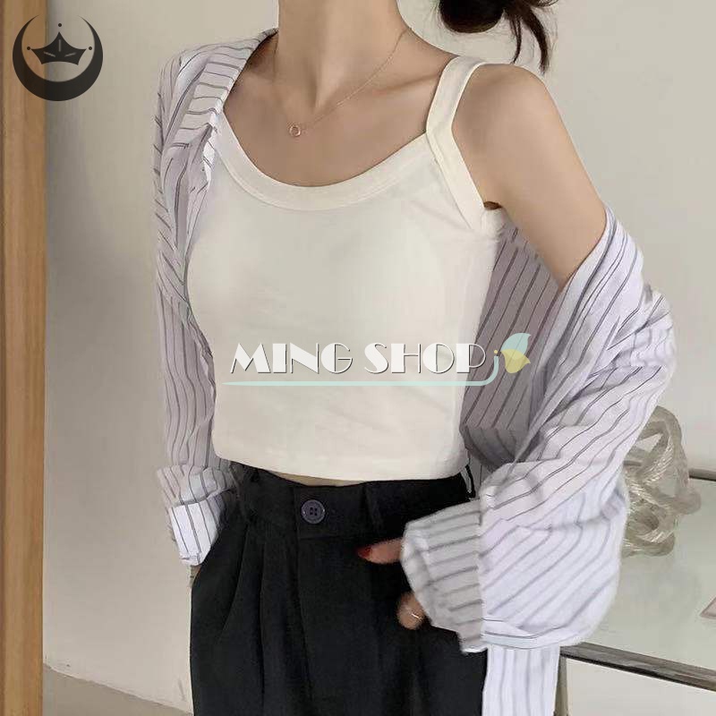 Áo Hai Dây Màu Sắc Thời Trang Mùa Hè Gợi Cảm Cho Nữ