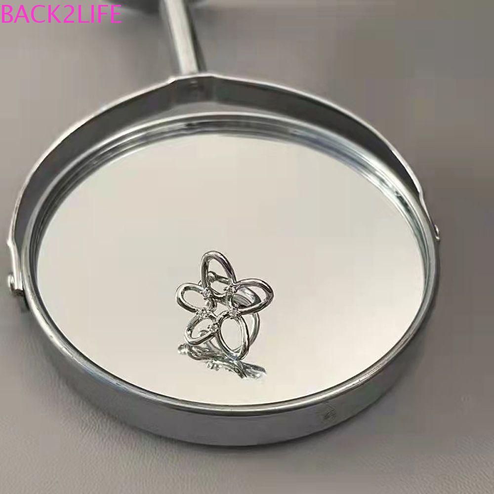 BACK2LIFE Khuyên Kẹp Vành Tai Bằng Hợp Kim Hình Hoa Đơn Giản Thanh Lịch Cho Nữ