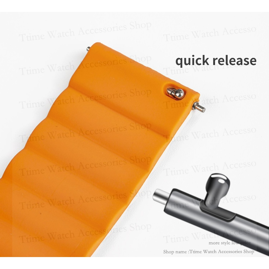 Dây Đeo Silicone Khóa Nam Châm Cao Cấp Cho Omega Moon Series Collaboration Loop 20mm Tháo Gỡ Nhanh