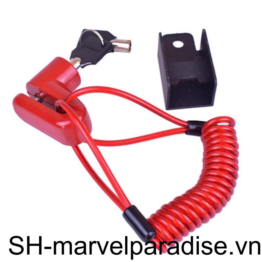 Bộ Ổ Khóa Đĩa Xe Đạp Điện Xiaomi Mijia M365 Kèm Dây Thép Chống Trộm Tiện Dụng