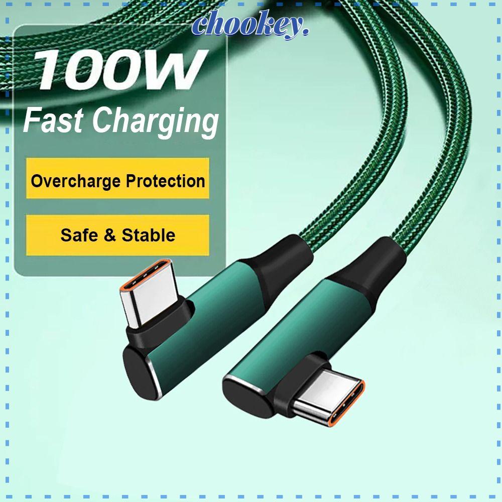 CHOOKEY Dây Cáp Loại C 20V 5A 100W Cho Laptop