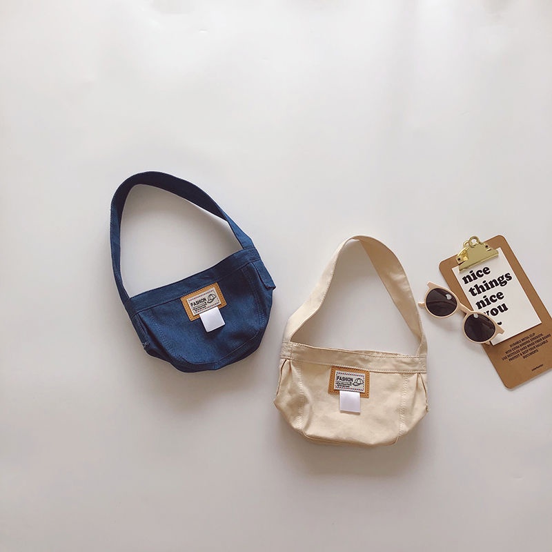 Túi Vải Canvas Đeo Chéo Thời Trang Đường Phố Dành Cho Bé Trai