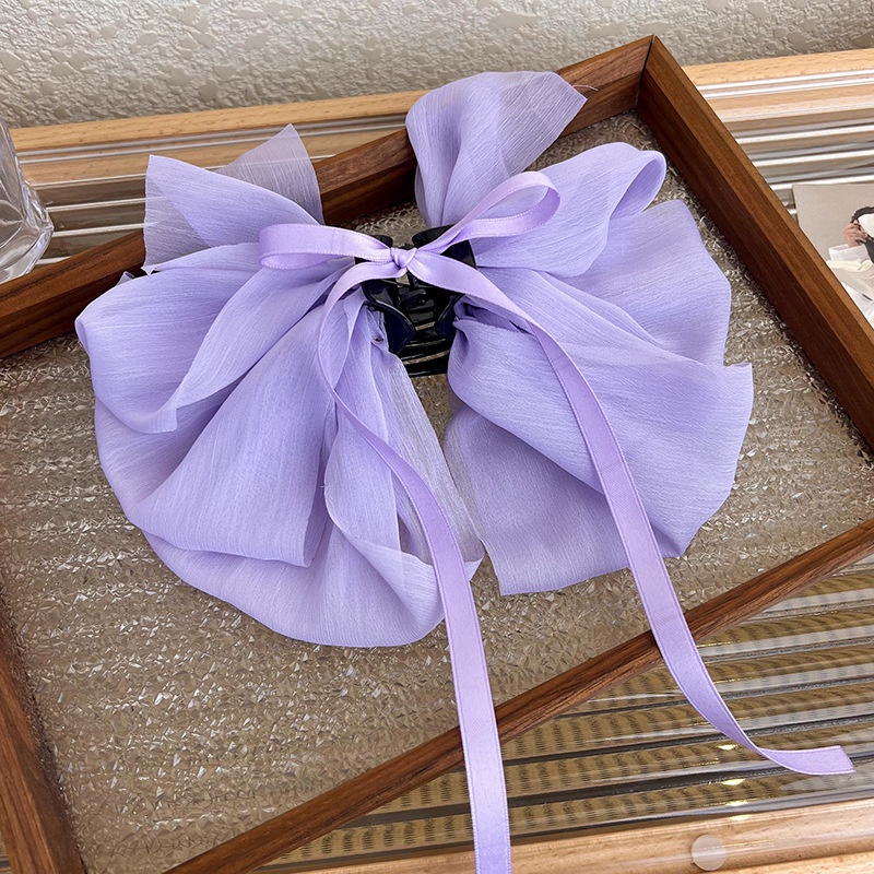 Kẹp Tóc Đính Nơ Ruy Băng Thời Trang Hàn Quốc