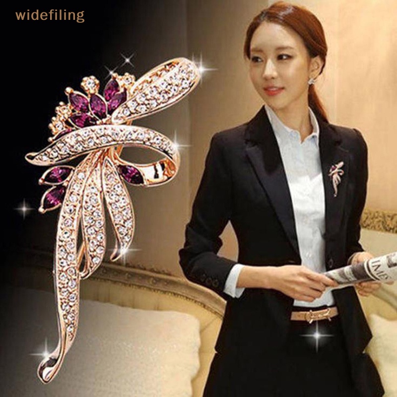 1 Trâm Cài Áo Đính Pha Lê Thời Trang Thanh Lịch Dành Cho Nữ