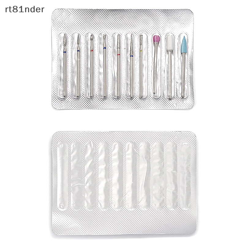 Bộ 10 Mũi Khoan Kim Cương Điện Tử Cắt Móng Tay