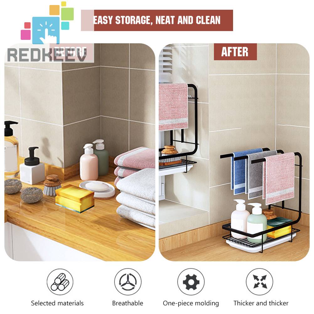 Giỏ Đựng Dầu Gội Gắn Tường Không Cần Đục Lỗ Sử Dụng Trong Phòng Tắm