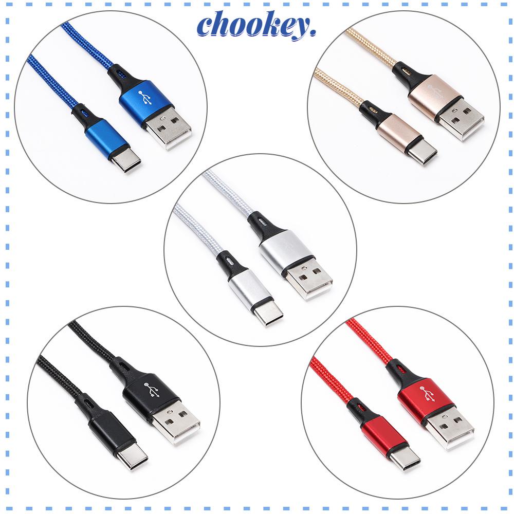 CHOOKEY Cáp Sạc USB Type C Bện Sợi Nylon Cho Điện Thoại