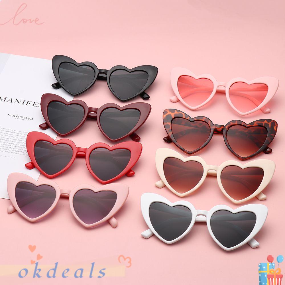 OKDEALS Kính Mát Gọng Trái Tim Thời Trang Cho Nữ