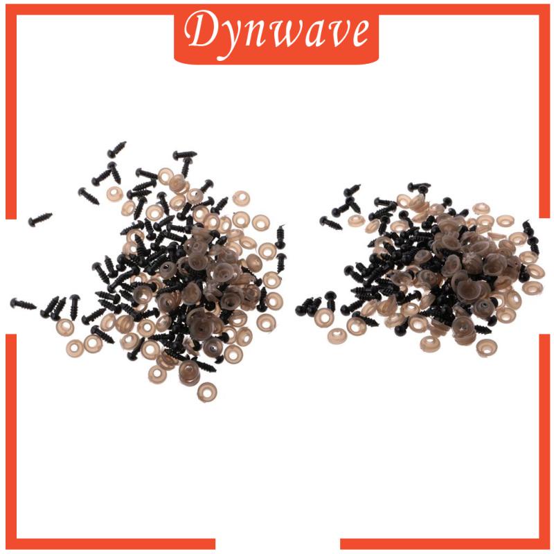 Set 100 / 100 Gấu Bông Màu Đen 6mm