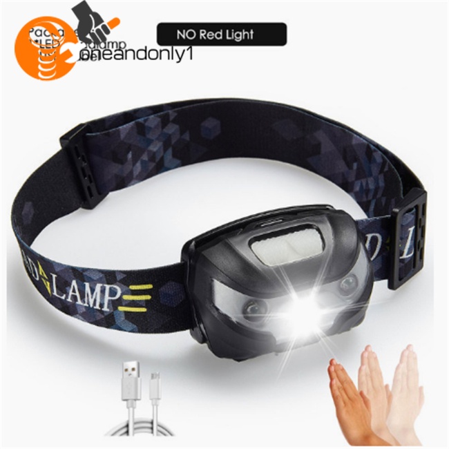 Đèn Pin Đeo Đầu 6000lms Cảm Biến Chuyển Động Cơ Thể Sạc Usb Tiện Dụng