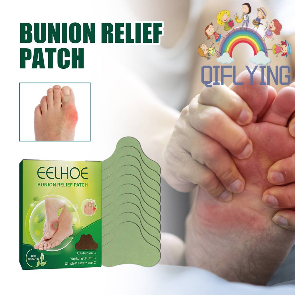 Set 12 Miếng Dán Ngón Chân Giảm Đau Thoải Mái Sử Dụng Hàng Ngày