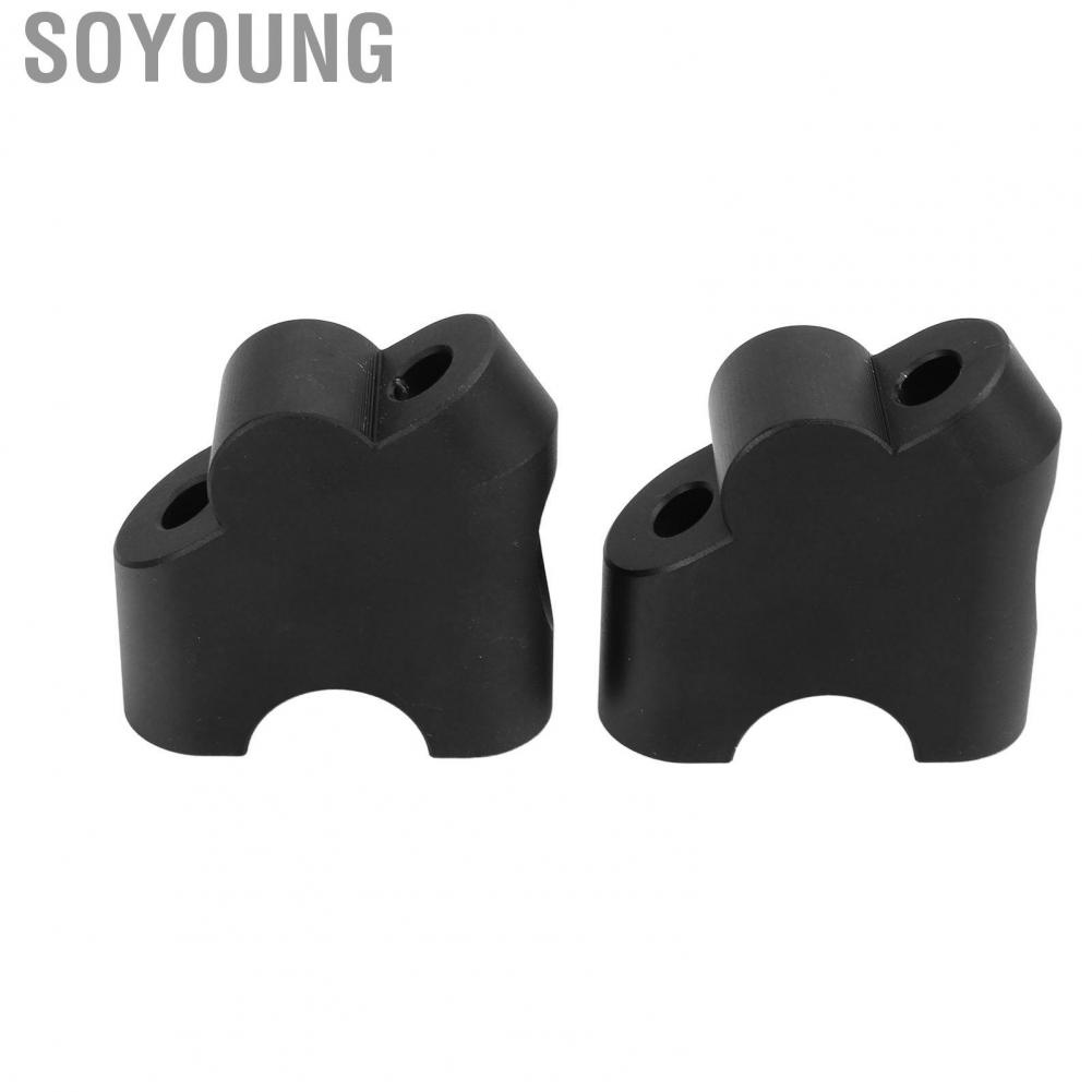Soyoung Handlebar Clamp Riser 28mm Back Moving Long Durability for Motorcycle