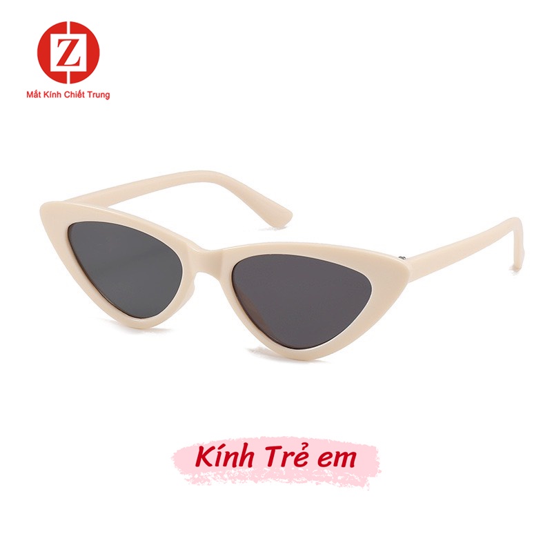 Kính Tam Giác Mắt Mèo cho bé trai bé gái, Thời trang siêu độc đáo lạ mắt, màu kẹo ngọt dễ thương mã H2330