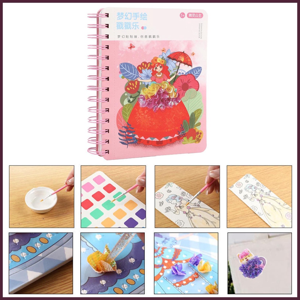 Sticker Dán Trang Trí Sách Vẽ Tay Thời Trang Có Thể Tái Sử Dụng