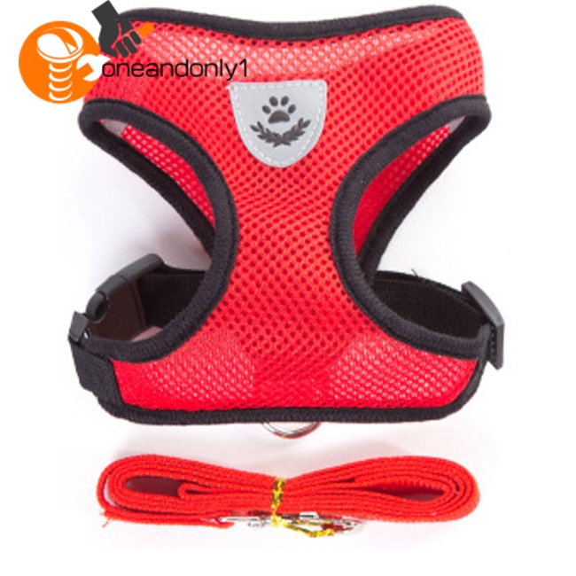 Áo Vest Lưới Thoáng Khí Kèm Dây Dắt Dành Cho Thú Cưng