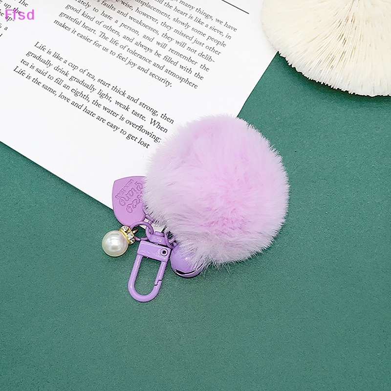 1 Móc Khóa Banh Lông Giả 8cm Nhiều Màu Sắc Thời Trang Dành Cho Nữ