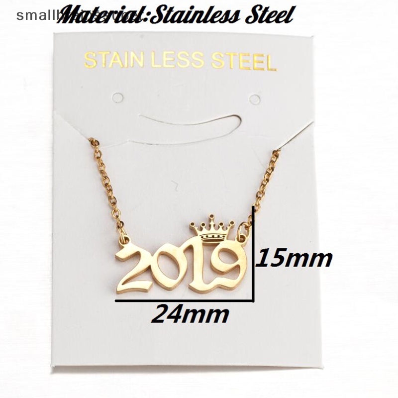 Vòng cổ Mặt Hình Vương Miện Năm Mới 1980 Đến 2019 Dành Cho Nữ