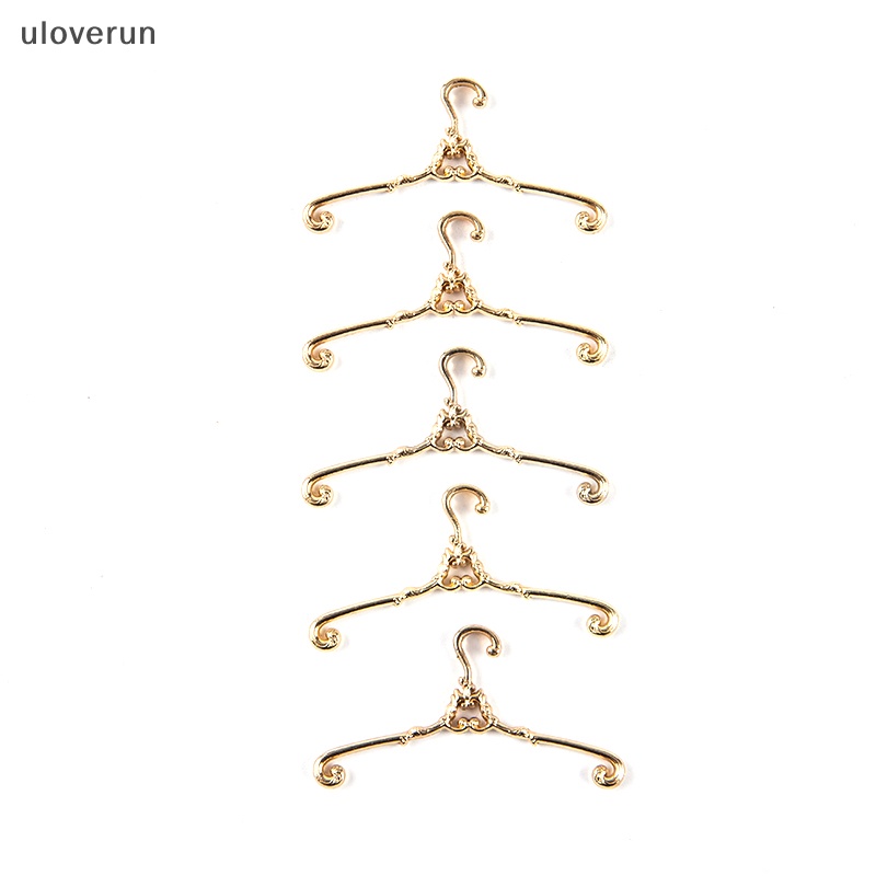 Set 5 Móc Treo Quần Áo Búp Bê Blyth 1 / 6 ob11 4 / 6.5cm Bằng Kim Loại