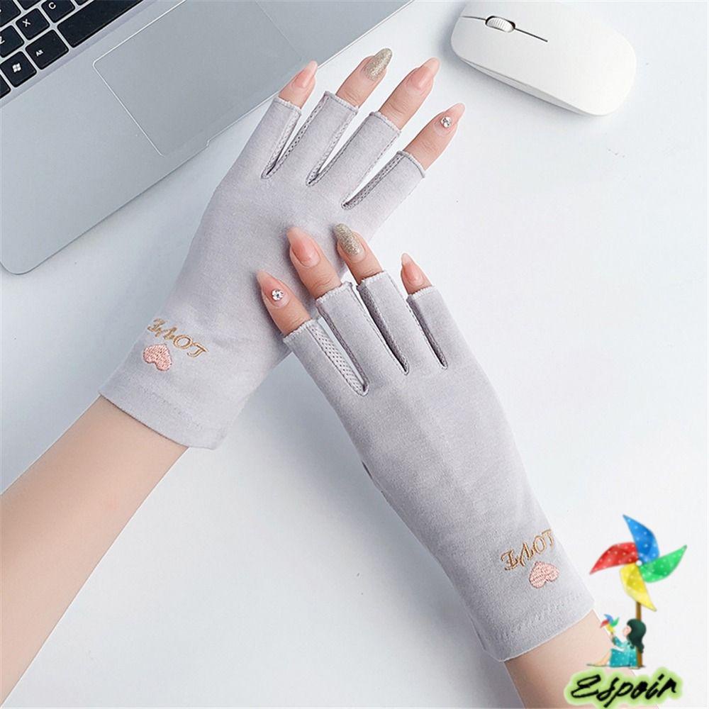 ESPO Găng Tay Hở Ngón Chống Trượt Màu Trơn