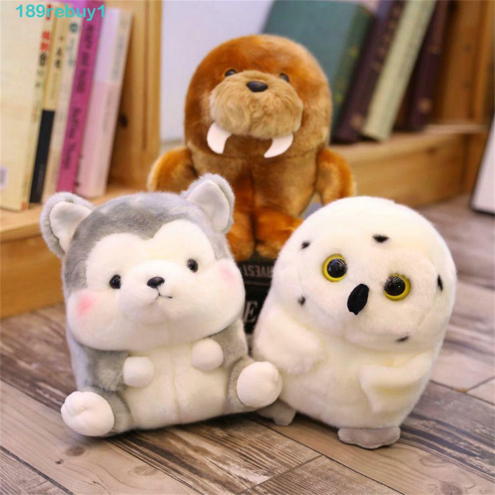 REBUY1 Thú Nhồi Bông Hình Cú Mèo Mềm Mại Đáng Yêu