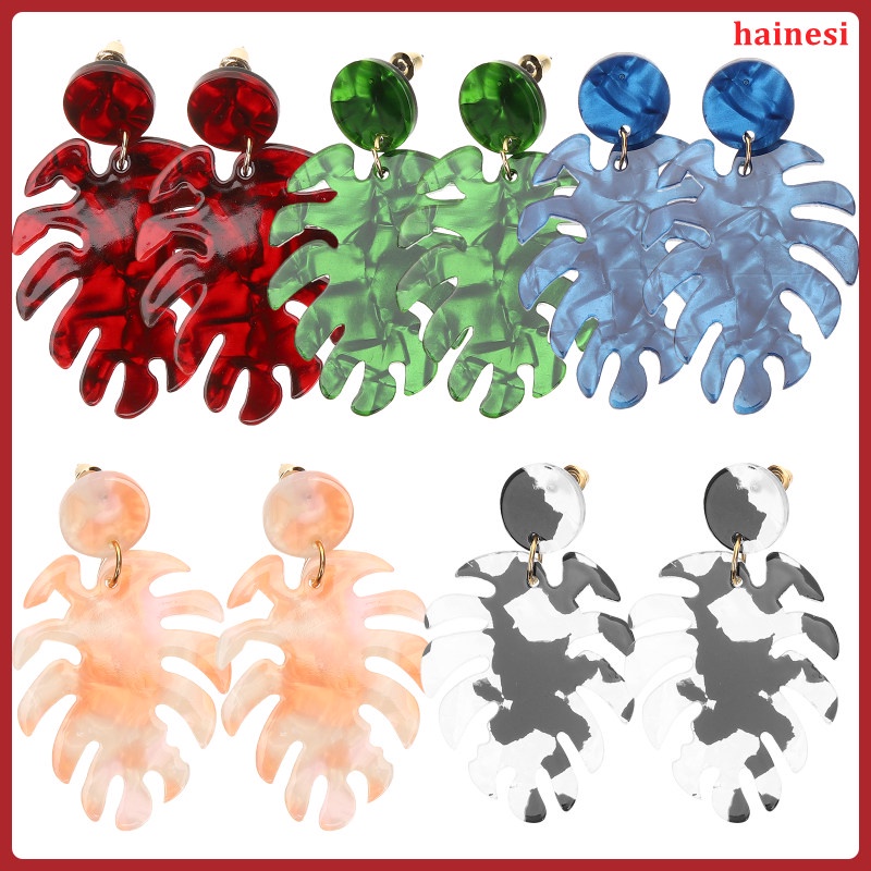 Set 5 Đôi Bông Tai Lá Cọ Xinh Xắn Cho Nữ