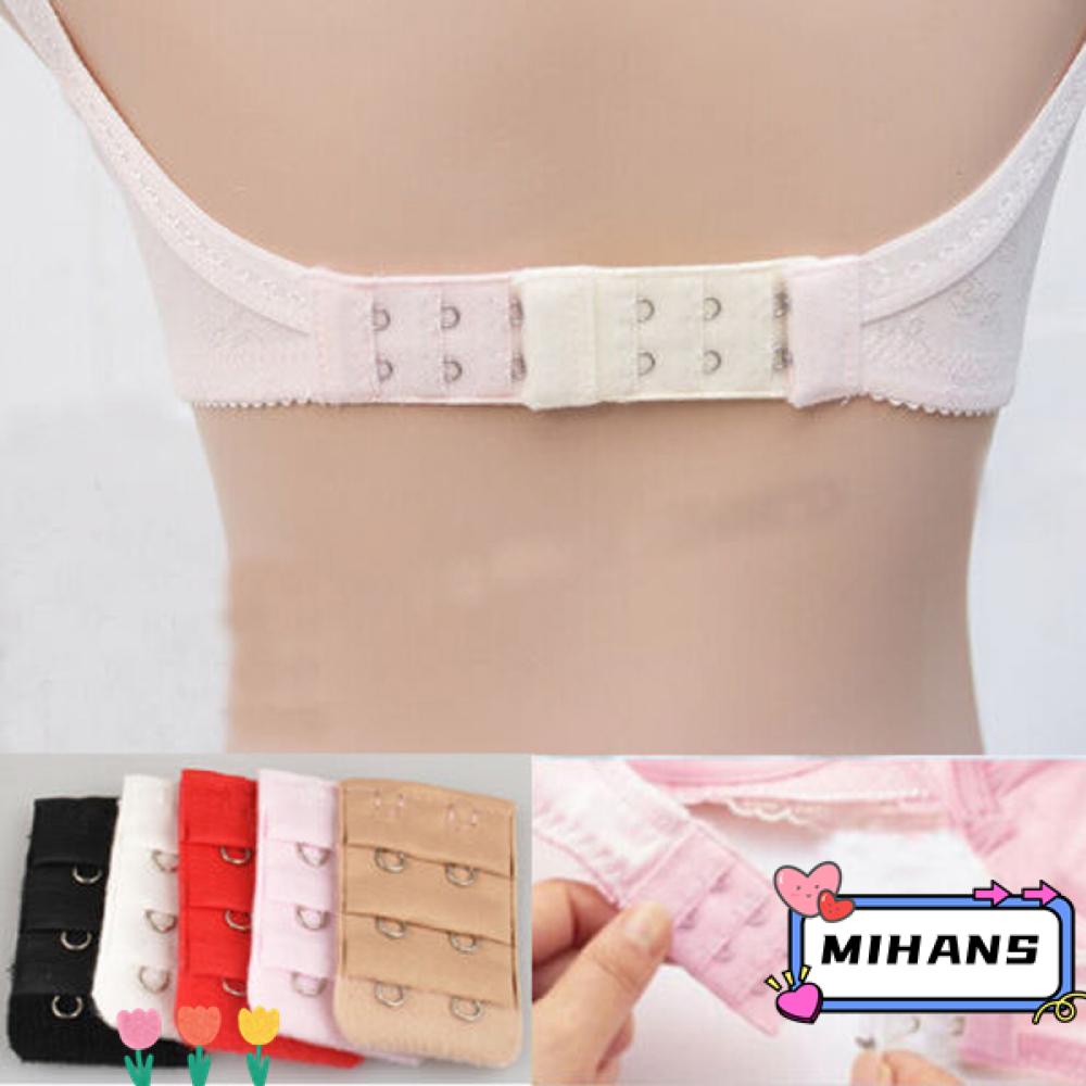 MIH Bộ 5 Miếng Nối Dài Dây Áo Ngực 2 Móc Điều Chỉnh Được Màu Sắc Ngẫu