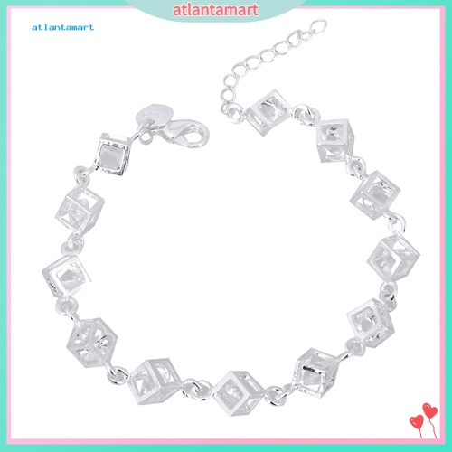 Túi Đựng Đồ Dùng Cao Cấp Tiện Dụng| Vòng Tay Mạ BạC ĐíNh Đá HìNh KhốI Vuông Xinh XắN