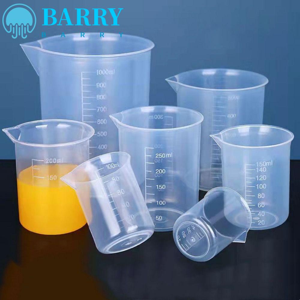 BARRY 1 Cốc Nhựa Đo Lường 50 / 100 / 150 / 200 / 250 / 500 / 1000ML