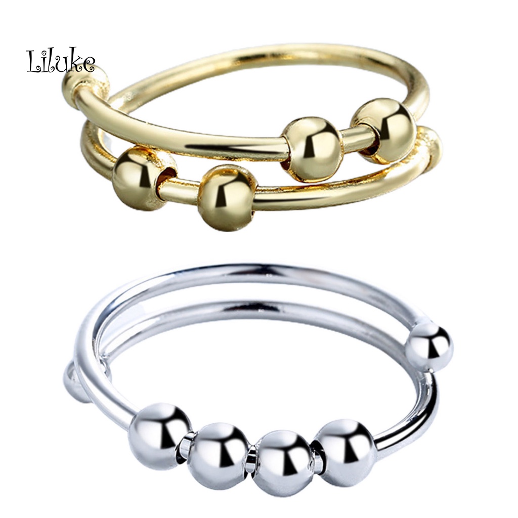 Nhẫn Hợp Kim Nhẹ Họa Tiết Hình Học Độc Đáo Thời Trang