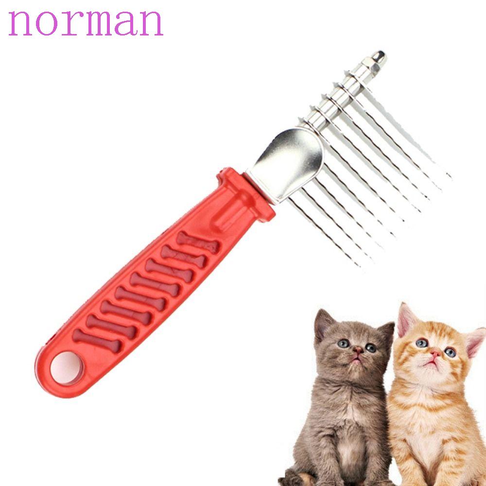 NORMAN 1 Lược Chải Lông Cho Thú Cưng Bằng Thép Không Gỉ