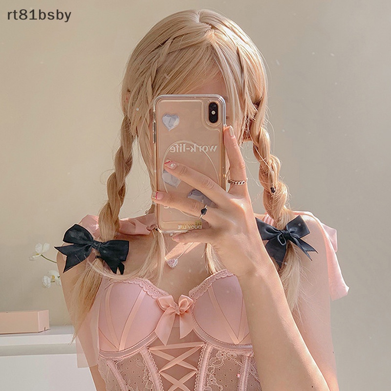 Set 2 Kẹp Tóc Nơ Sa Đuôi Ngựa Thời Trang Mùa Hè Cho Nữ