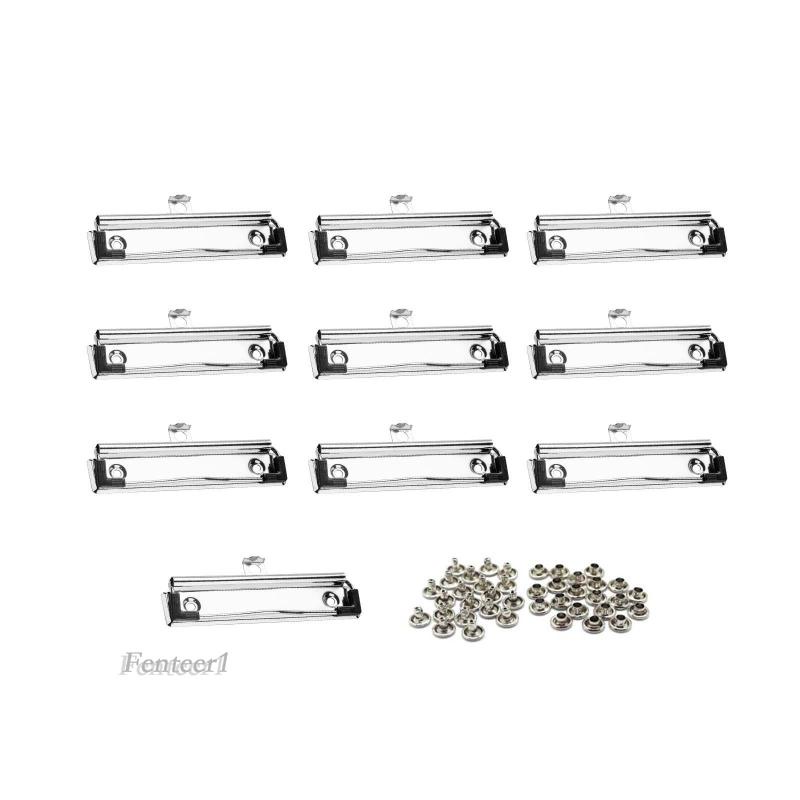 Set 10 Kẹp Sắt Kẹp Tài Liệu Với Chân Cao Su Tiện Dụng