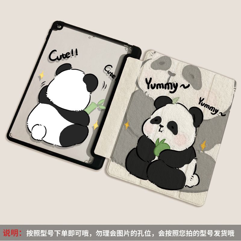 Ốp Máy Tính Bảng Hình Gấu Trúc Cho iPad Air 4 10.9 2021 Pro 11 2022 gen10 / gen9 / gen8 / gen7 10.2 9.7 5 / 6th Mini 4 5 6 Air 4 10.9