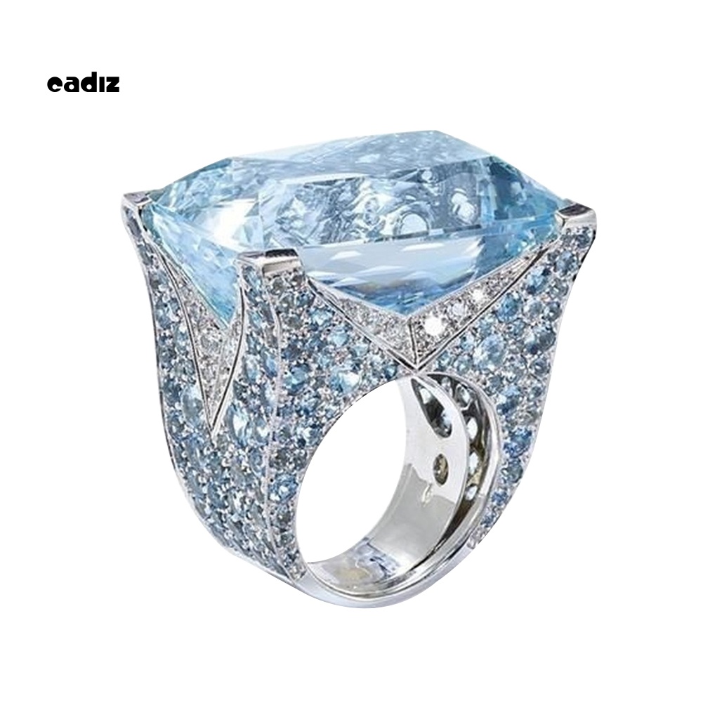 Nhẫn Đính Hôn Đính Đá Lấp Lánh Dành Cho Nữ