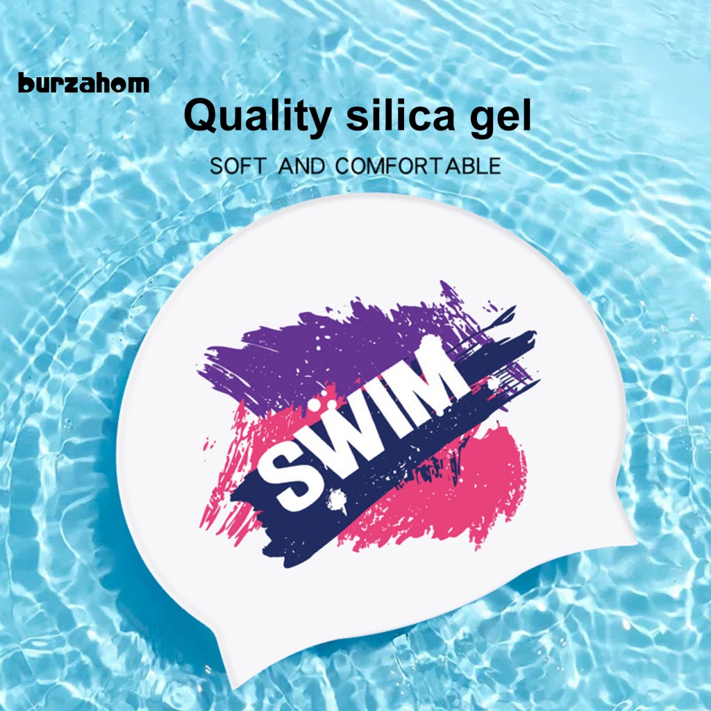 Mũ Bơi Mềm Mại Siêu Nhẹ Chống Trượt Nhanh Khô Bảo Vệ Tai Cho Nữ