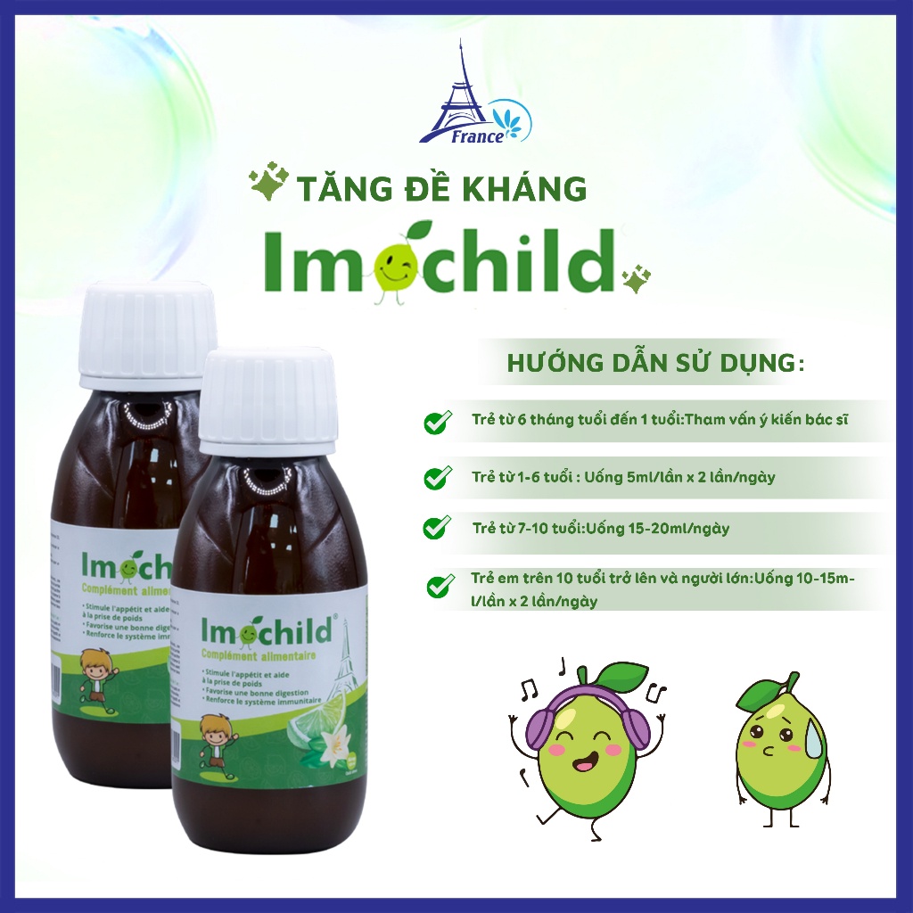 Combo 2 Hộp Tăng Đề Kháng + Canxi Calunik Imochild, Giúp Bé Cao Lớn Khỏe Mạnh - IMOCHILD Kiện 2 Hộp
