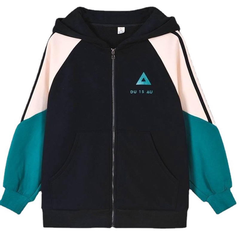 Áo Khoác Cardigan Có Nón Dáng Rộng Màu Sắc Phù Hợp Mùa Thu Đông Phong Cách Hàn Quốc Cho Mẹ Và Bé