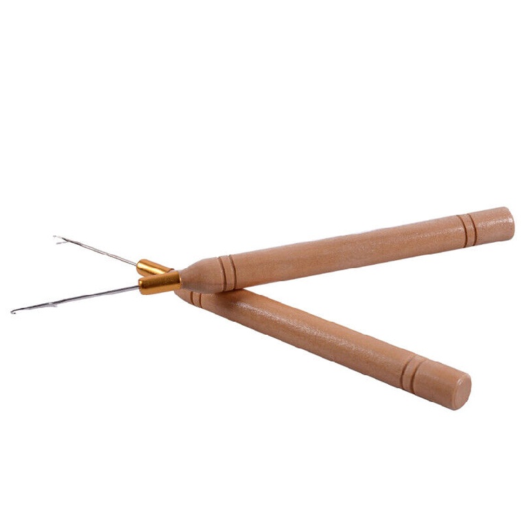 New Bamboo Crochet Handle Hook Needle Dread Tool Braiding Hair DIY Making Tool