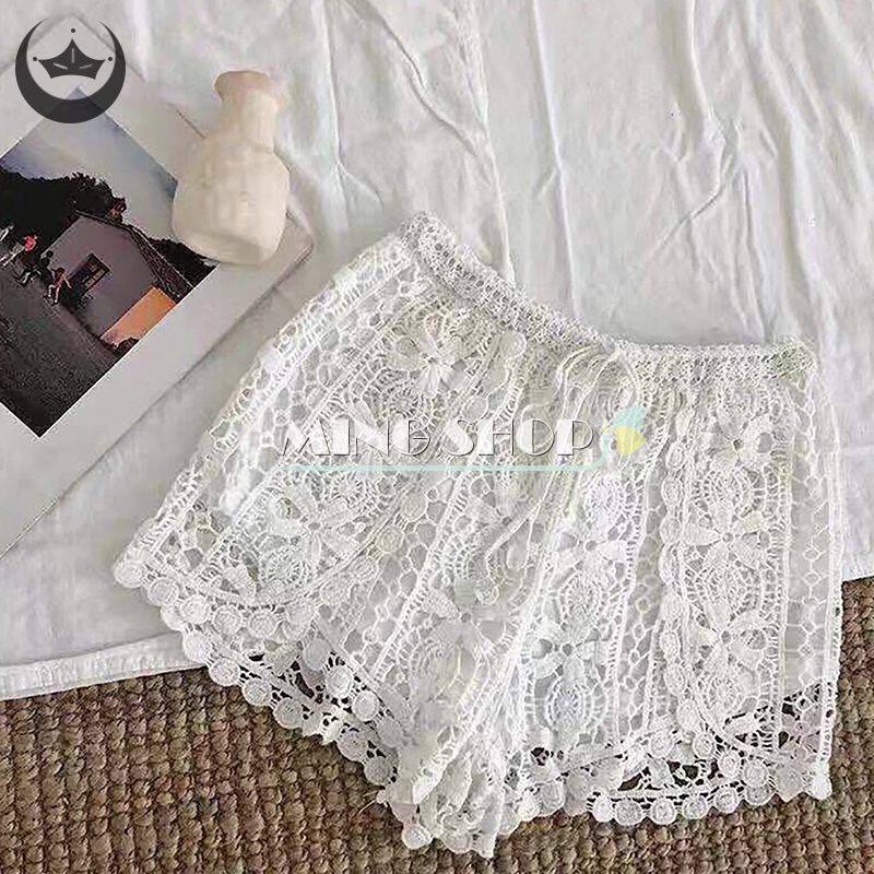 Quần Short Legging Dây Rút In Họa Tiết Hoa Phong Cách Bohemian Dành Cho Nữ