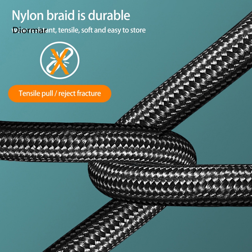 Dây Cáp Sạc Nhanh USB Type-C 6A 100W Chống Rối Dành Cho Điện Thoại Di Động