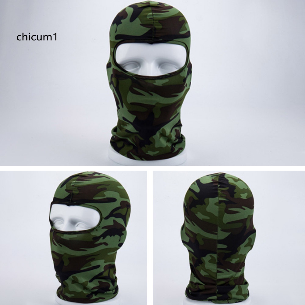 Mũ Che Mặt Chống Gió Thoáng Khí Họa Tiết Rằn Ri Unisex