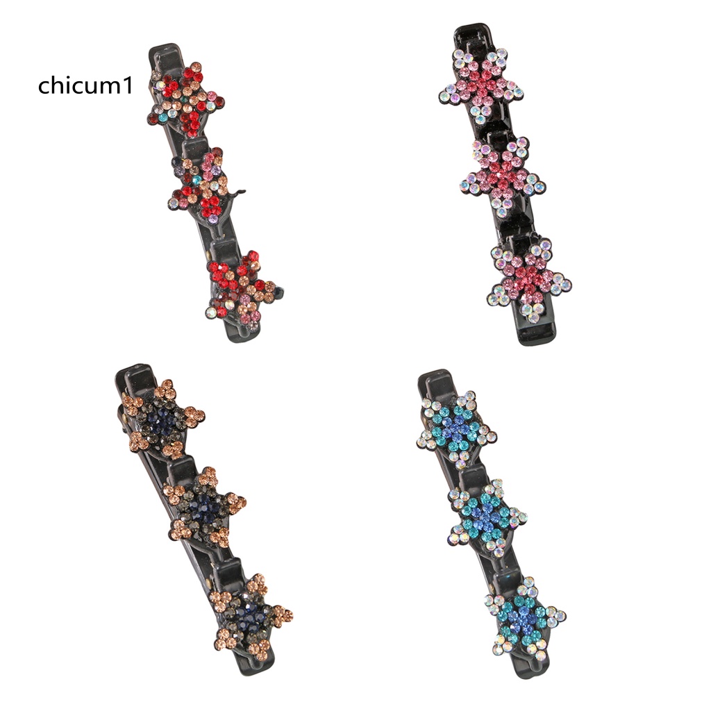 Set 4 Kẹp Tóc Hoa Đính Ngọc Trai Giả Phong Cách Hàn Quốc