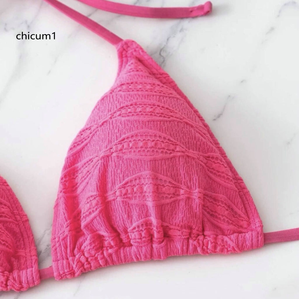 Set Bikini 3 Món Màu Sắc Thời Trang Quyến Rũ Cho Nữ