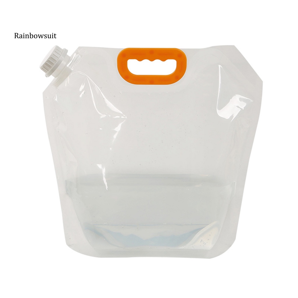 Túi Đựng Nước Dung Tích Lớn 5L / 10L Bằng PE Chịu Nhiệt Thấp Tiện Dụng Mang Theo Du Lịch