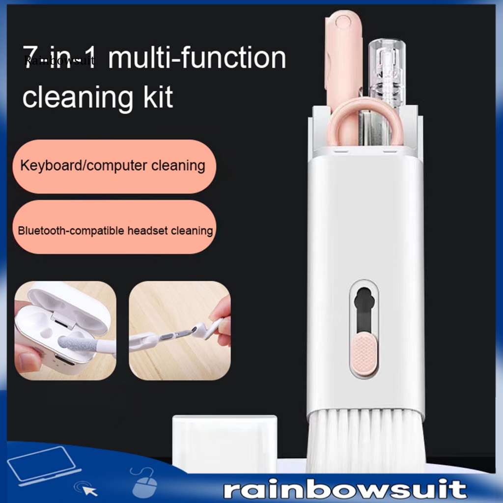 1 Bộ Dụng Cụ Vệ Sinh Bàn Phím Bluetooth Hai Đầu Dạng Bút Xịt Tiện Dụng