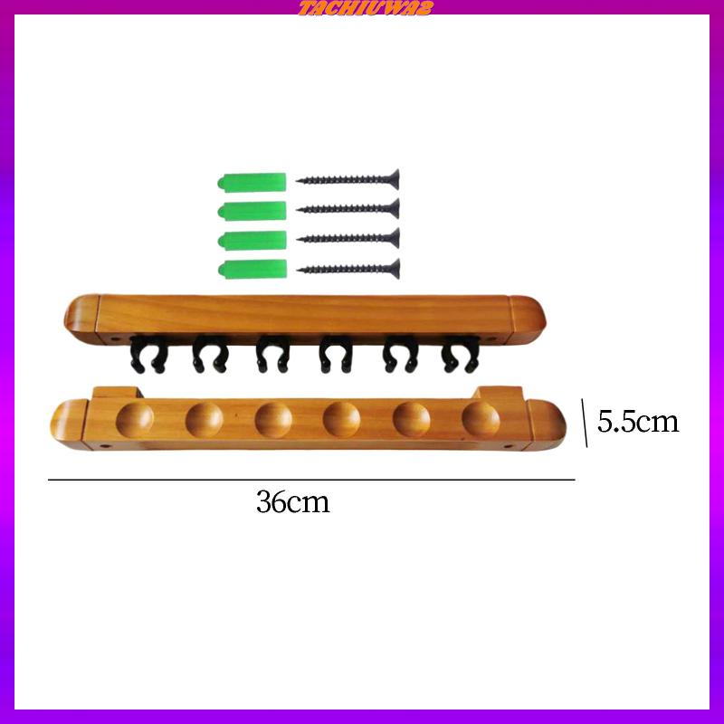 Giá Đỡ Cần Câu Cá 6 Cây Kẹp Gắn Tường Bằng Gỗ Tiện Dụng